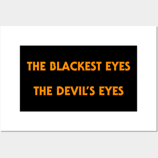 The Blackest Eyes, The Devil's Eyes - Halloween Homage Posters and Art